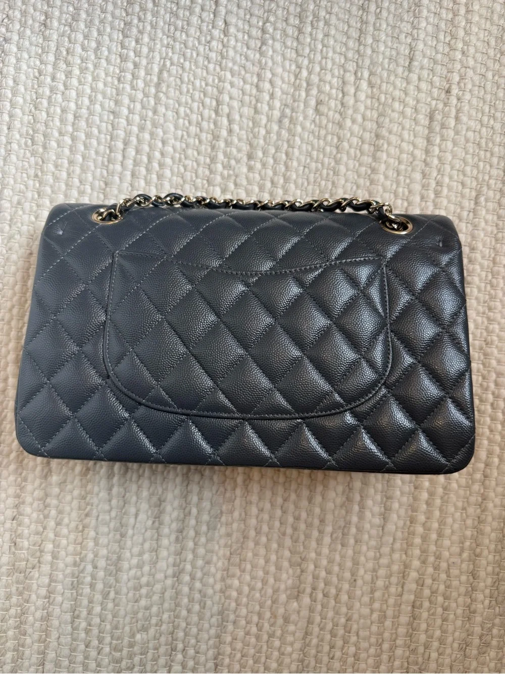 Chanel Classic Flap Dark Grey, GHW